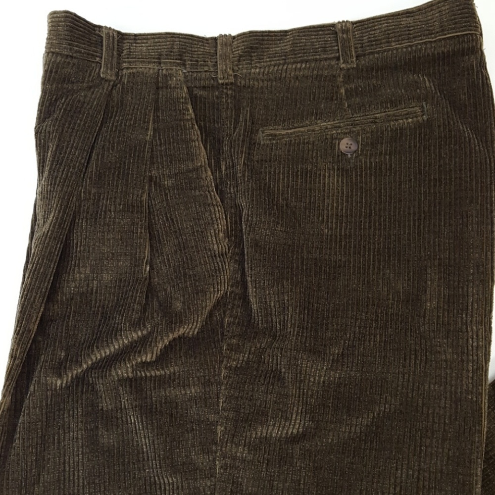 Consensus Corduroy Men's Pants 34x31 Olive Green - Picture 2 of 8